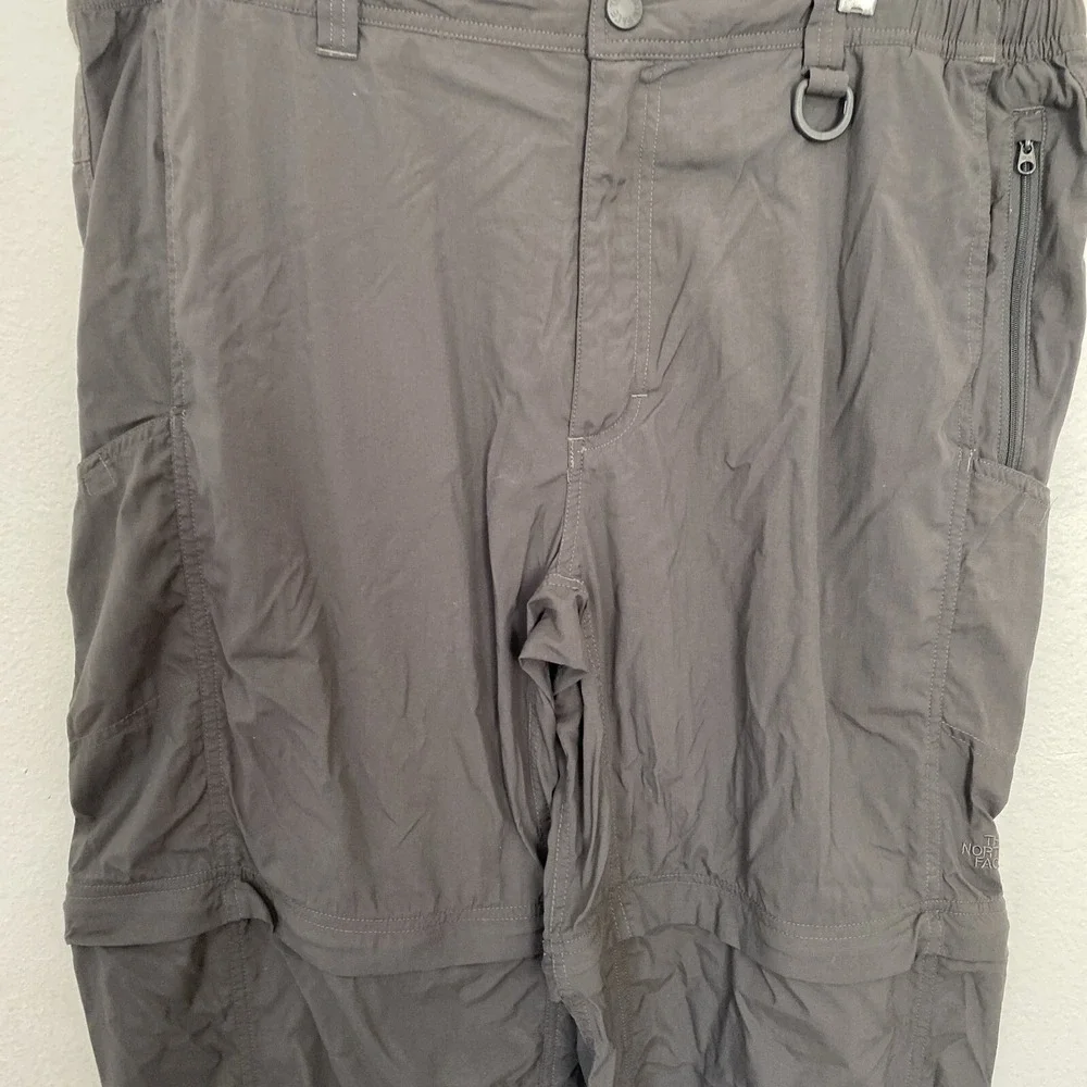 The North Face Pants Mens Extra Large TG Gray Convertible‎ Nylon Outdoor Hiking